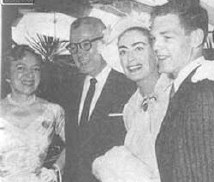 From left: Hayes, Al Steele, Joan, Hayes son James MacArthur. Photo from a 1957 Australian Photoplay magazine.