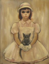 Girl With Kitten.