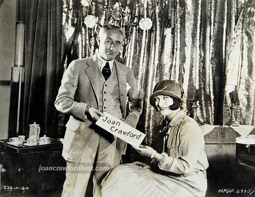 September 1925, with MGM exec Harry Rapf.